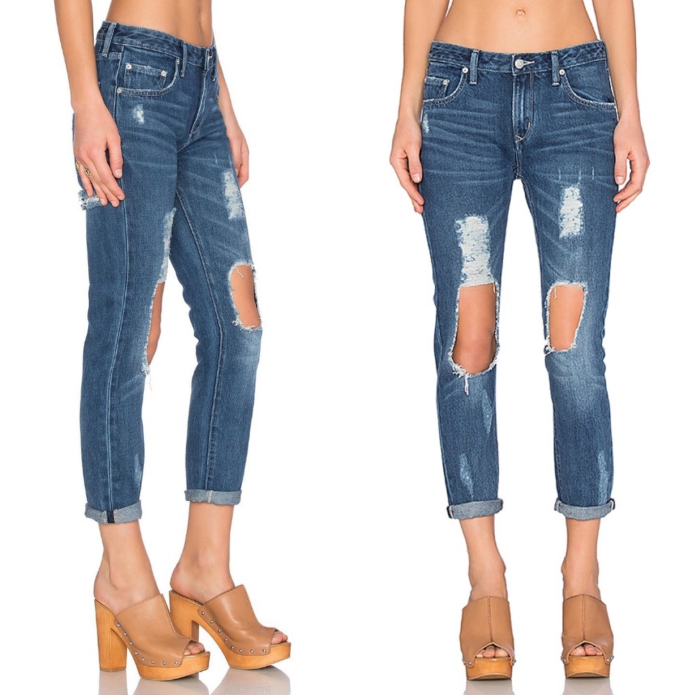 Lovers + Friends Ezra Lexington Distressed Jeans